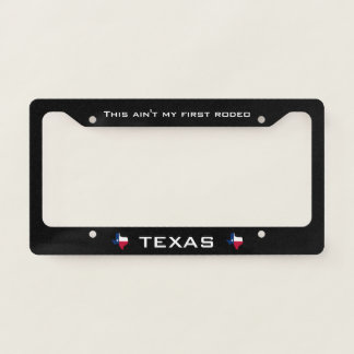 Your Texas License Plate Frame Black