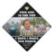 Your Text & 3 Photo Collage Memorial Tribute Black