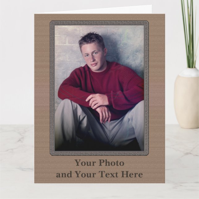 Your Text and Photo Personalized Greeting Cards (Front)