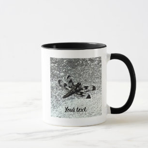 Your text Black and Gray Dragonfly Custom Mugs