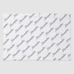 Your Text: Boy's Girl's Name Black/White Birthday  Tissue Paper