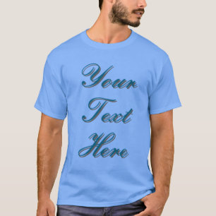 Your Text Calligraphy Minimalist Modern Cute T-Shirt
