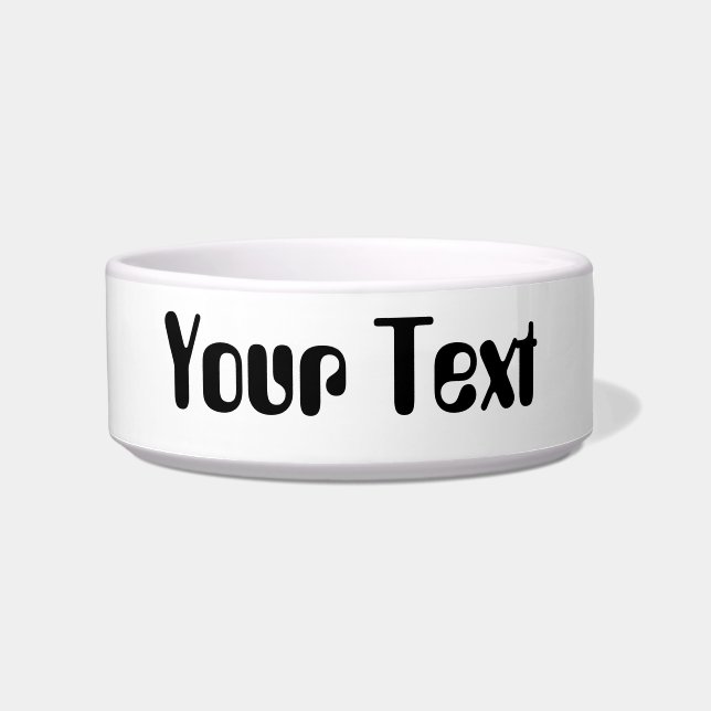 Your Text Ceramic Medium Bowl Template (Front)