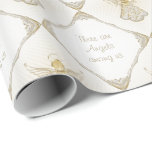 Your text -  Christmas Angel of Grace Pattern Wrapping Paper