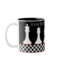 Your Text/Color Chessboard Piece Chess King Black