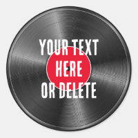 Your Text/Color Retro Vinyl Record Album Music DJ
