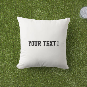 Your Text Create your name Decorative Soft-Pillows Outdoor Pillow