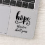 Your text Custom Script Calligraphy Clear Sticker