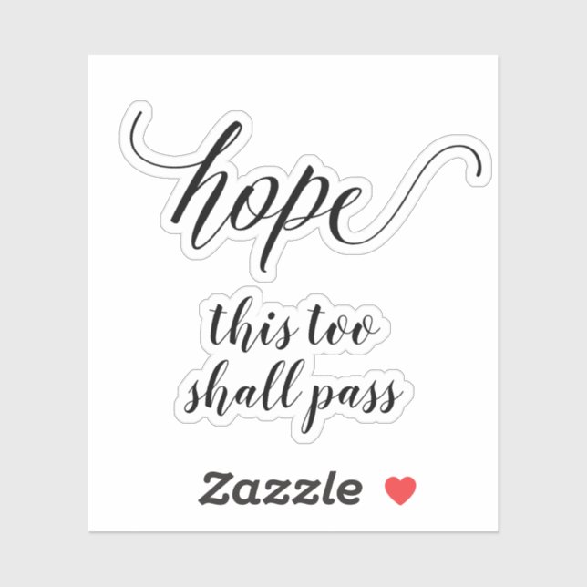 Your text Custom Script Calligraphy Sticker (Sheet)