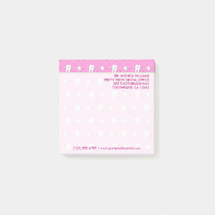 Your Text Cute Teeth Dental Office Post-it Notes