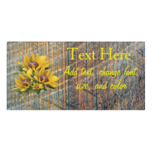 Your Text Daisy Flower Personalized Door Sign
