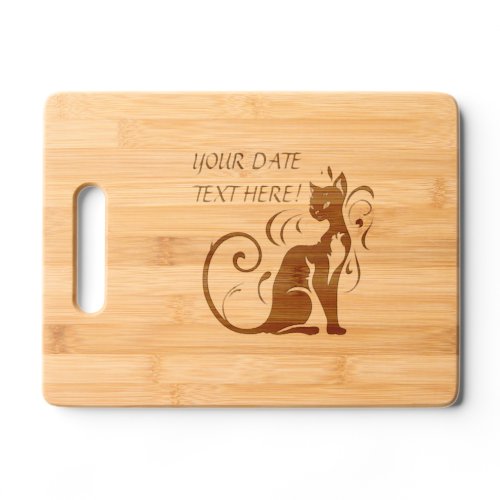 Your Text Date Name Here Charcuterie Gift Cutting Board