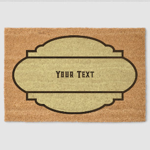 Your Text Fiber Doormat