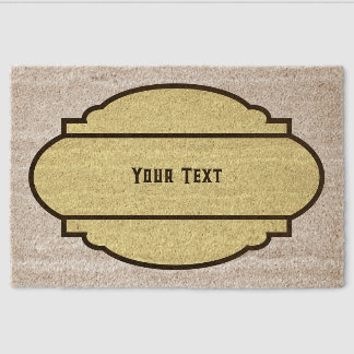 Your Text Fiber Doormat
