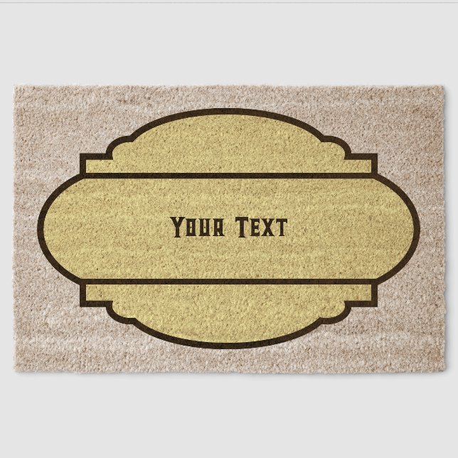 Your Text Fiber Doormat (Front)