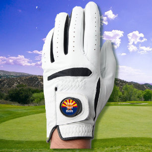 Your Text Here Arizona State Flag Golf Glove