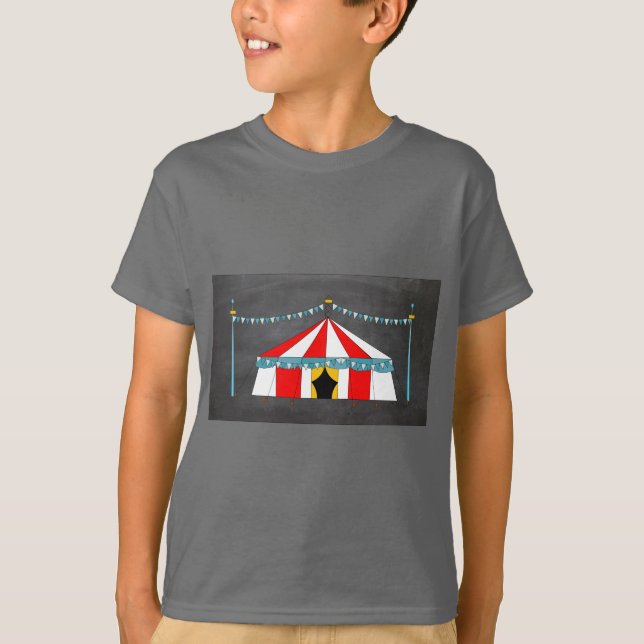 Your Text Here Circus Party Tent T-Shirt (Front)