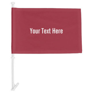 Your Text Here Custom Colored Car Flag