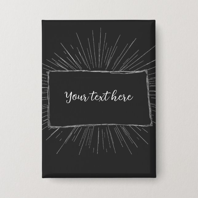 Your text here custom note design button (Front)