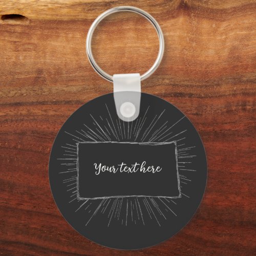 Your text here custom note design keychain