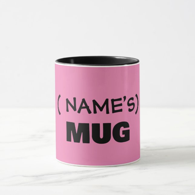 Your text here, customizable  mug (Center)