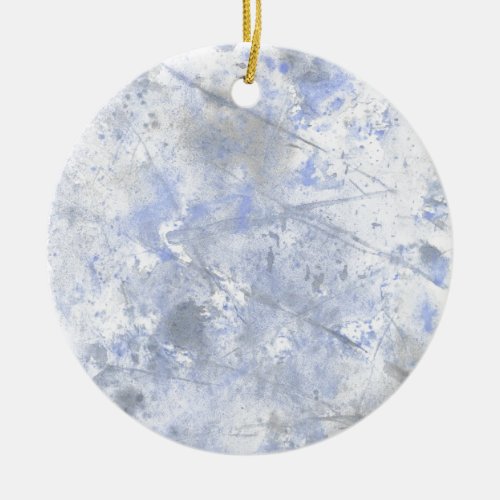 Your text here  Dirty Blue Ceramic Ornament