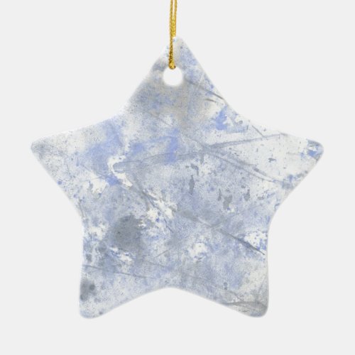 Your text here  Dirty Blue Ceramic Ornament