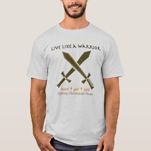 YOUR TEXT HERE Live like a warrior T_Shirt