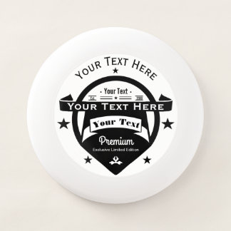 Your Text Here Logo Template with Stars Wham-O Frisbee