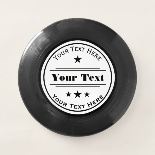 Your Text Here Logo Template with Stars Wham_O Frisbee