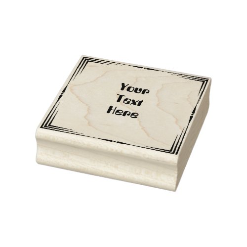 Your Text Here Minimal Design Rubber Stamp