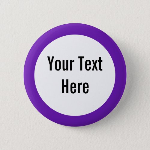 Your Text Here Purple Border Custom Button