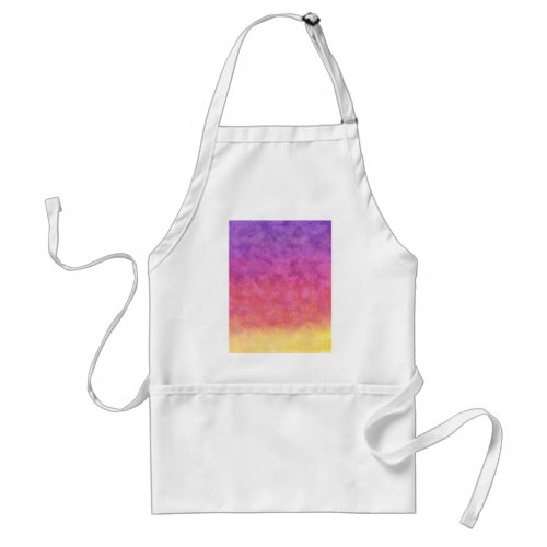 Your Text here RAINBOW SUNSET BACKGROUND Adult Apron