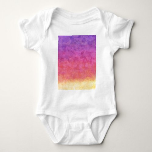 Your Text here RAINBOW SUNSET BACKGROUND Baby Bodysuit