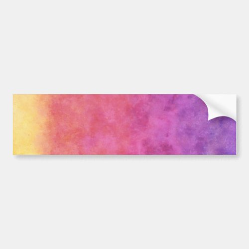 Your Text here RAINBOW SUNSET BACKGROUND Bumper Sticker