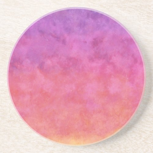 Your Text here RAINBOW SUNSET BACKGROUND Coaster