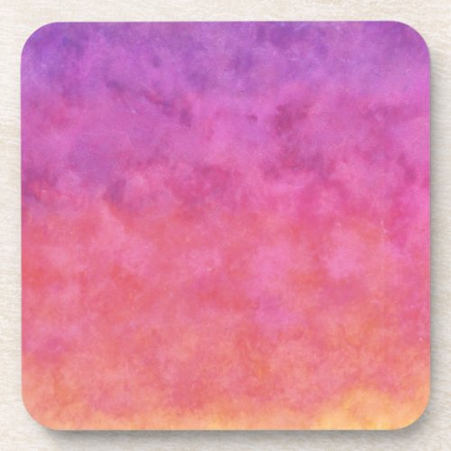 Your Text here RAINBOW SUNSET BACKGROUND Drink Coaster