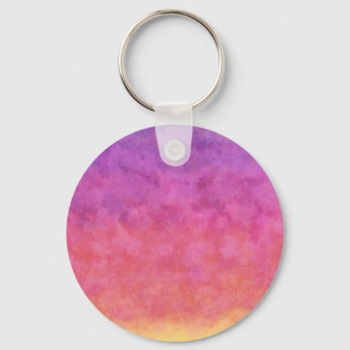 Your Text here RAINBOW SUNSET BACKGROUND Keychain