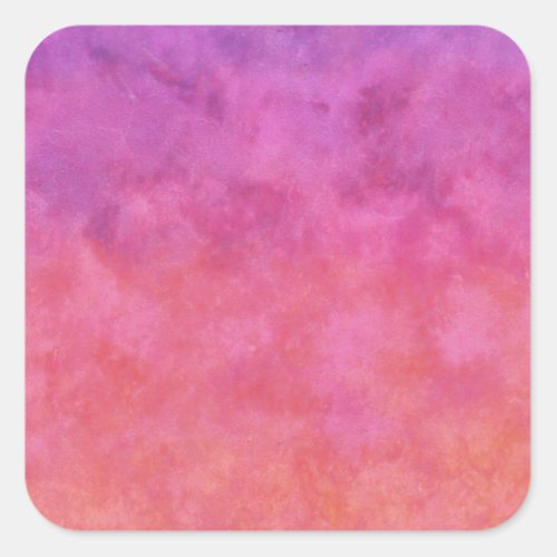 Your Text here RAINBOW SUNSET BACKGROUND Square Sticker