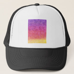 Your Text here: RAINBOW SUNSET BACKGROUND Trucker Hat