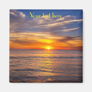 Your text here sunset magnet