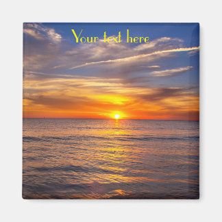 Your text here sunset magnet