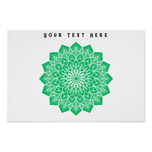 Your Text Here Text Image custom Glossy Poster (Front)