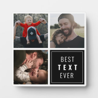 Your text here with custom photo plaque