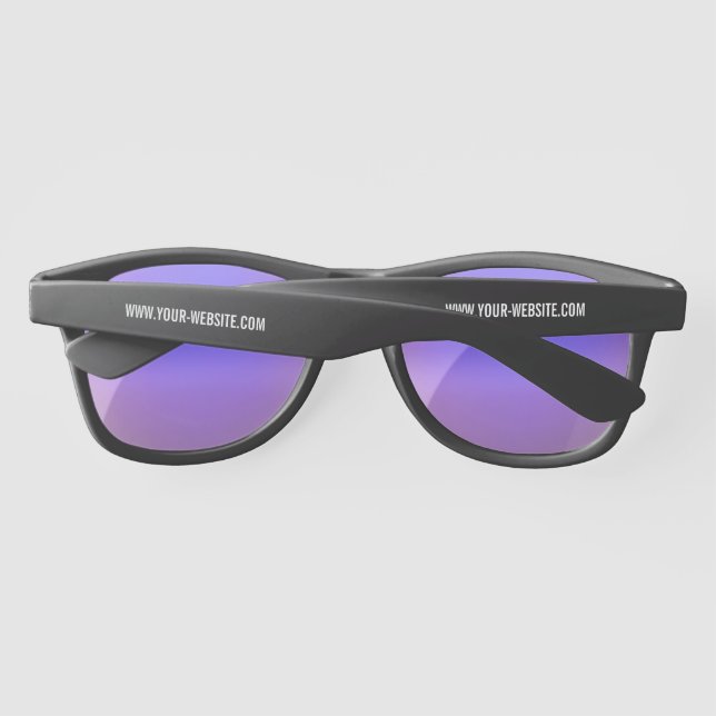 Your Text Info Promotional Personalized Sunglasses (Back)