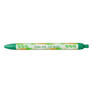 Your Text: "Kiss me I'm Irish" Abstract Pattern Pen
