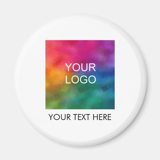 Your Text Logo Employee Staff Crew Member Name Magnet (Front)