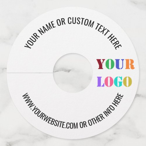 Your Text Logo Photo Name Promotion Wine Glass Tag