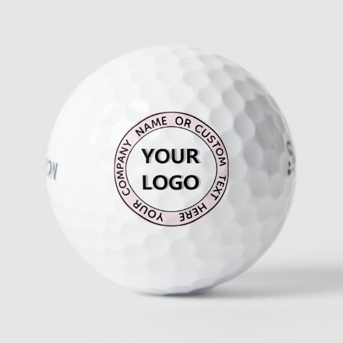 Your Text Logo Promotional Stamp Design Golf Balls