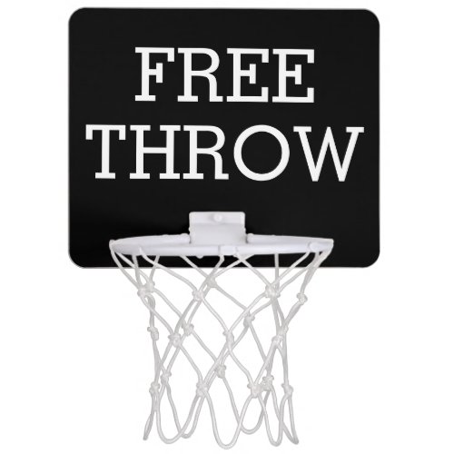 Your Text Mini Basketball Hoop